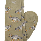 Calcetin Bambú Hombre Fox Verde Rockford