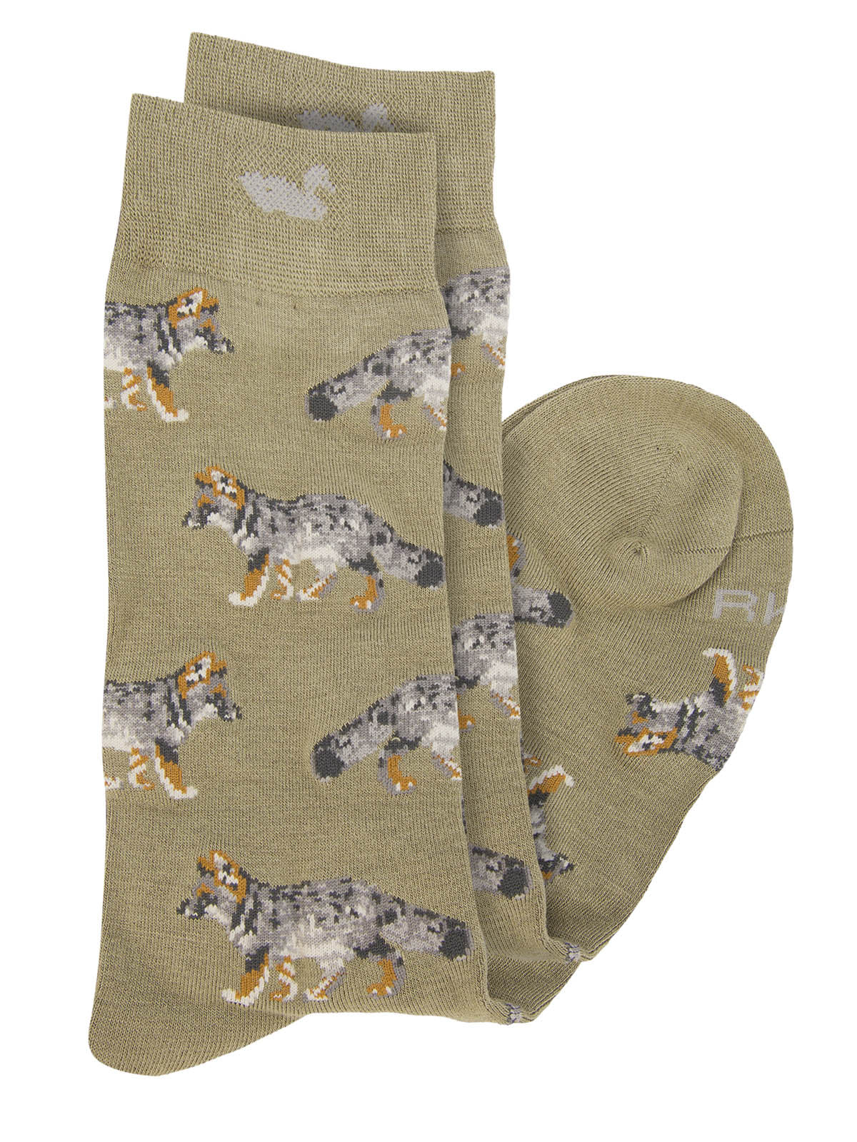 Calcetin Bambú Hombre Fox Verde Rockford