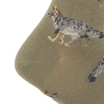 Calcetin Bambú Hombre Fox Verde Rockford
