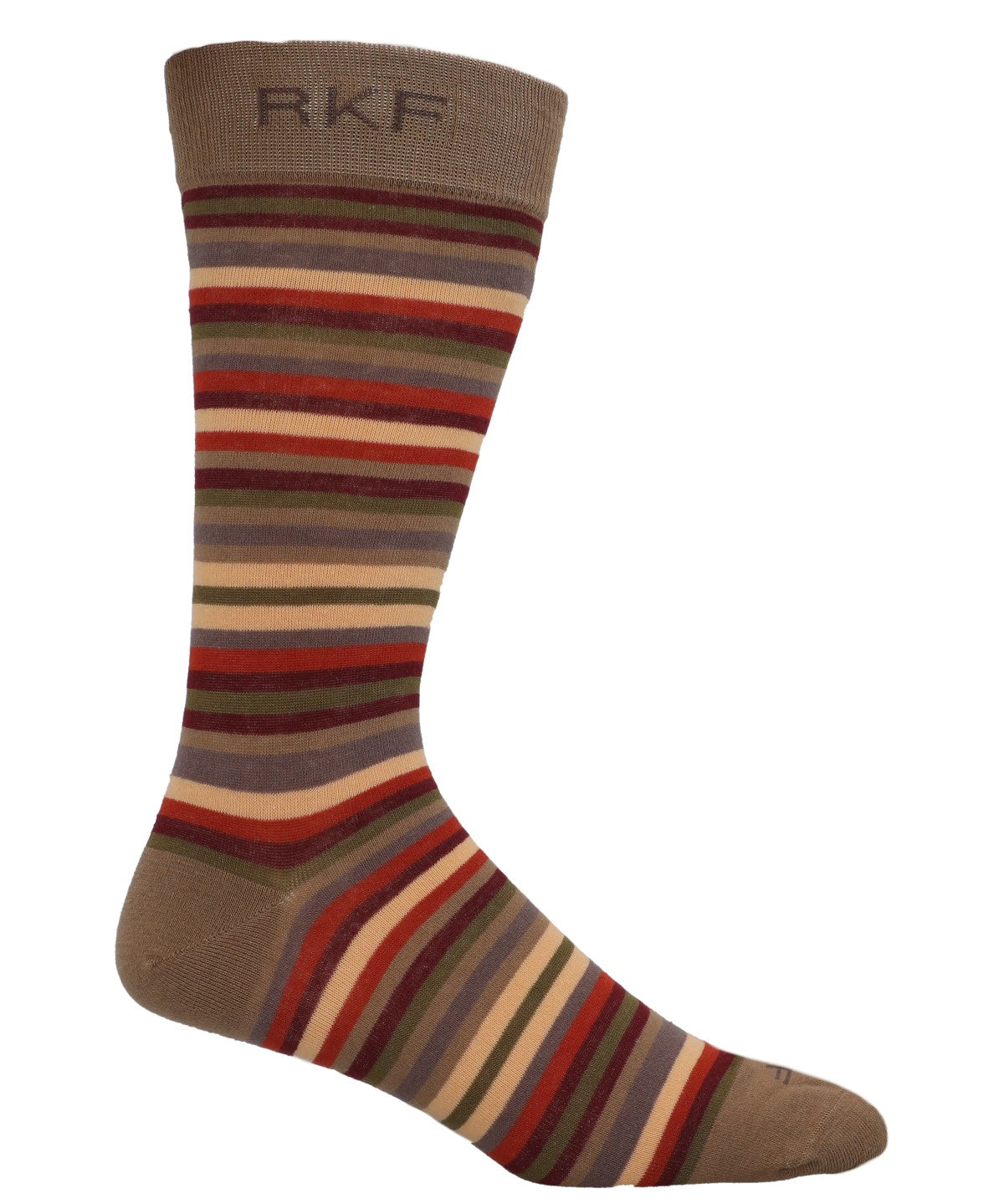 Calcetin Bambú Hombre C Stripes Café Rockford