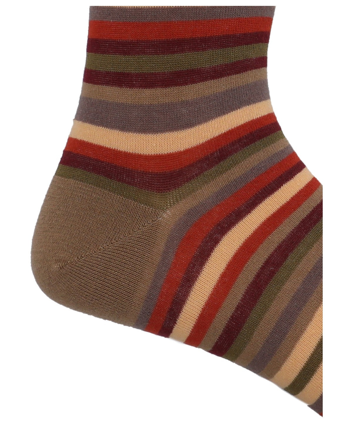 Calcetin Bambú Hombre C Stripes Café Rockford