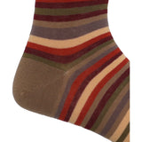 Calcetin Bambú Hombre C Stripes Café Rockford