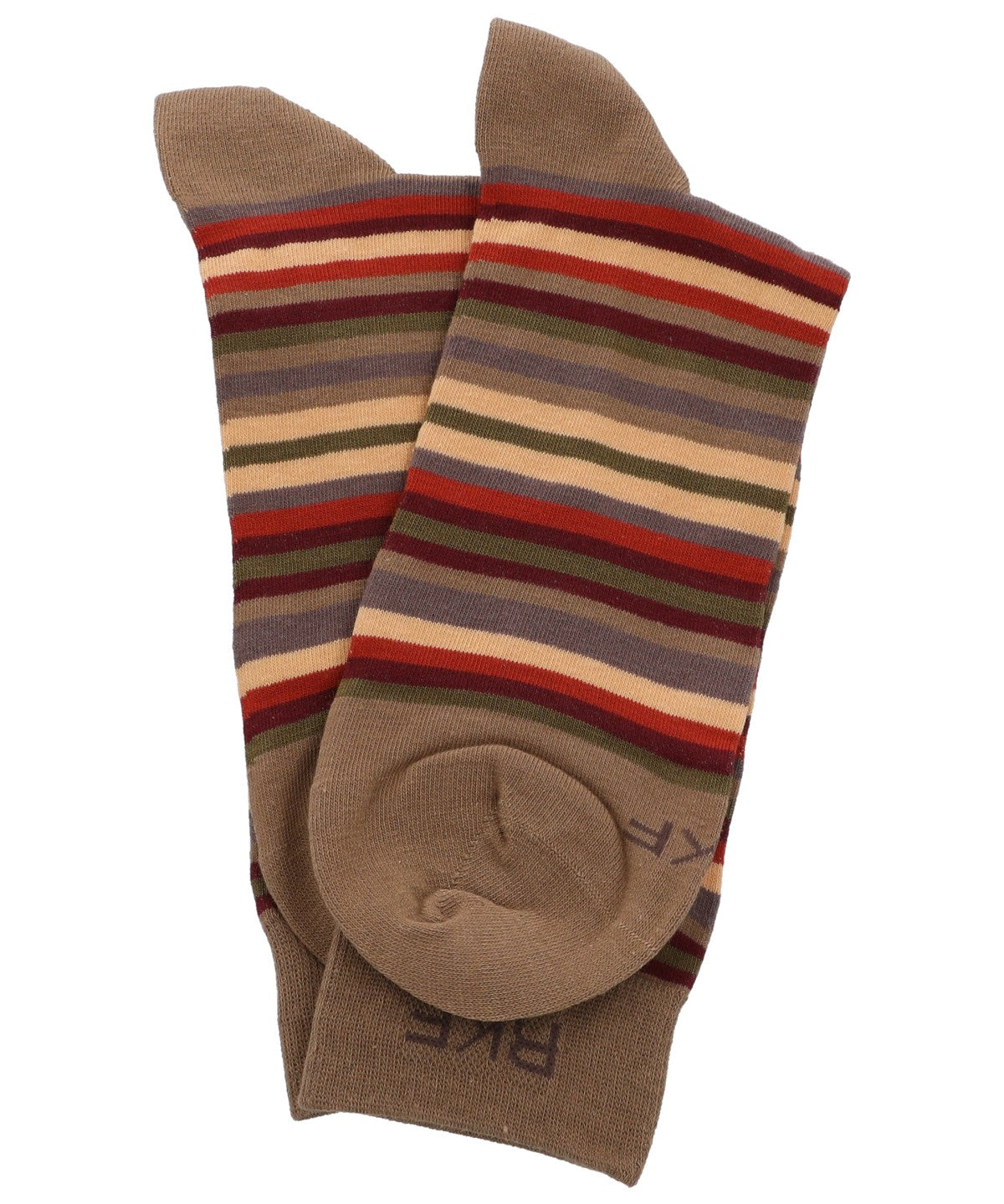 Calcetin Bambú Hombre C Stripes Café Rockford
