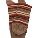 Calcetin Bambú Hombre C Stripes Café Rockford
