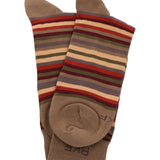 Calcetin Bambú Hombre C Stripes Café Rockford