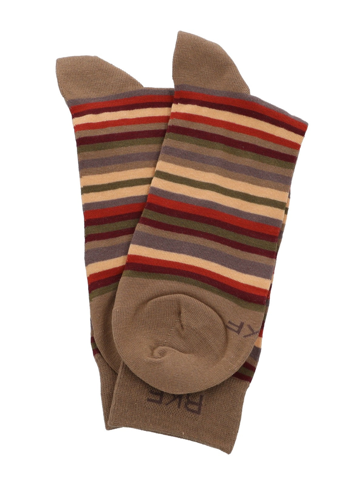 Calcetin Bambú Hombre C Stripes Café Rockford