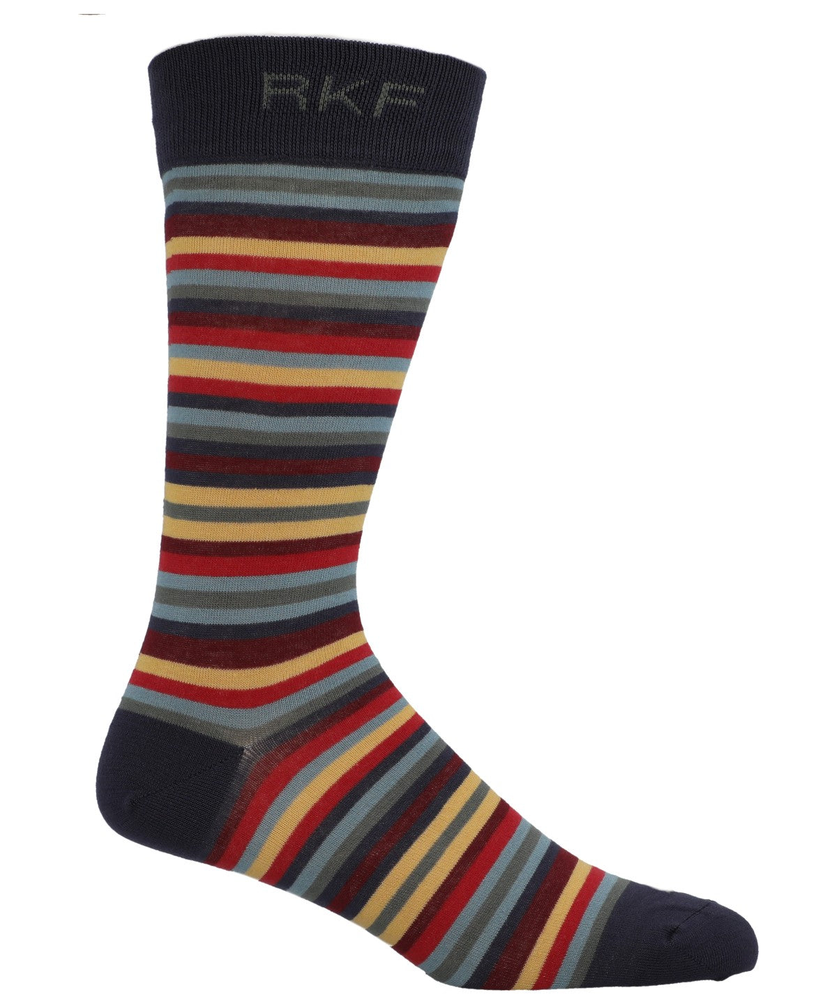 Calcetin Bambú Hombre C Stripes Azul Rockford
