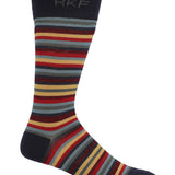 Calcetin Bambú Hombre C Stripes Azul Rockford