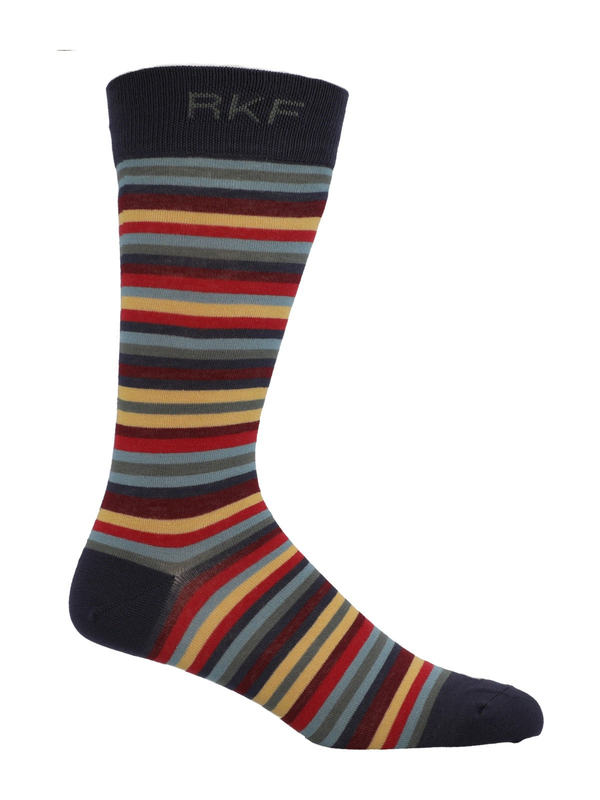 Calcetin Bambú Hombre C Stripes Azul Rockford