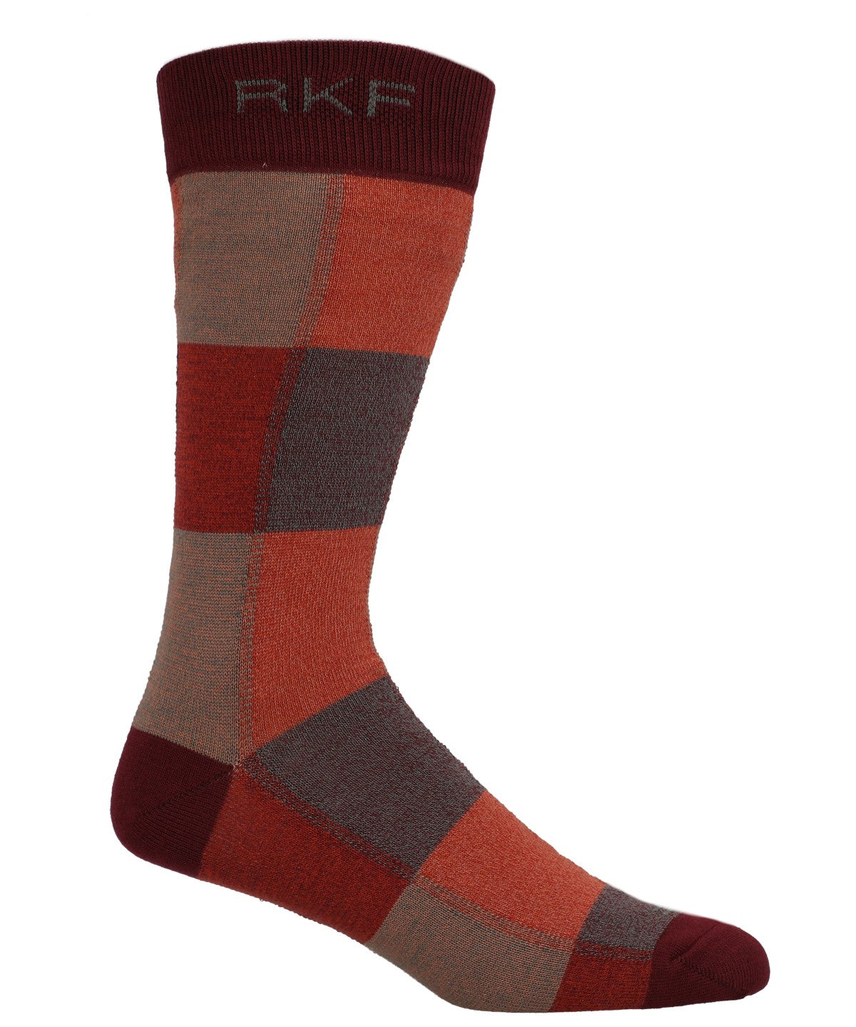 Calcetin Bambú Hombre C Tweed Naranjo Rockford