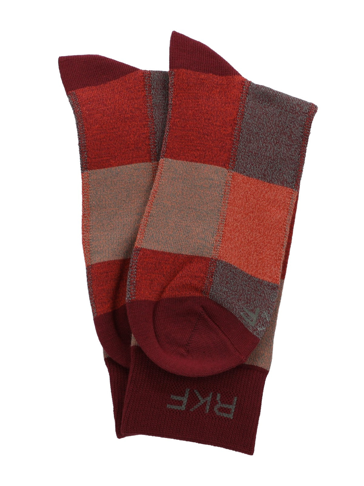 Calcetin Bambú Hombre C Tweed Naranjo Rockford