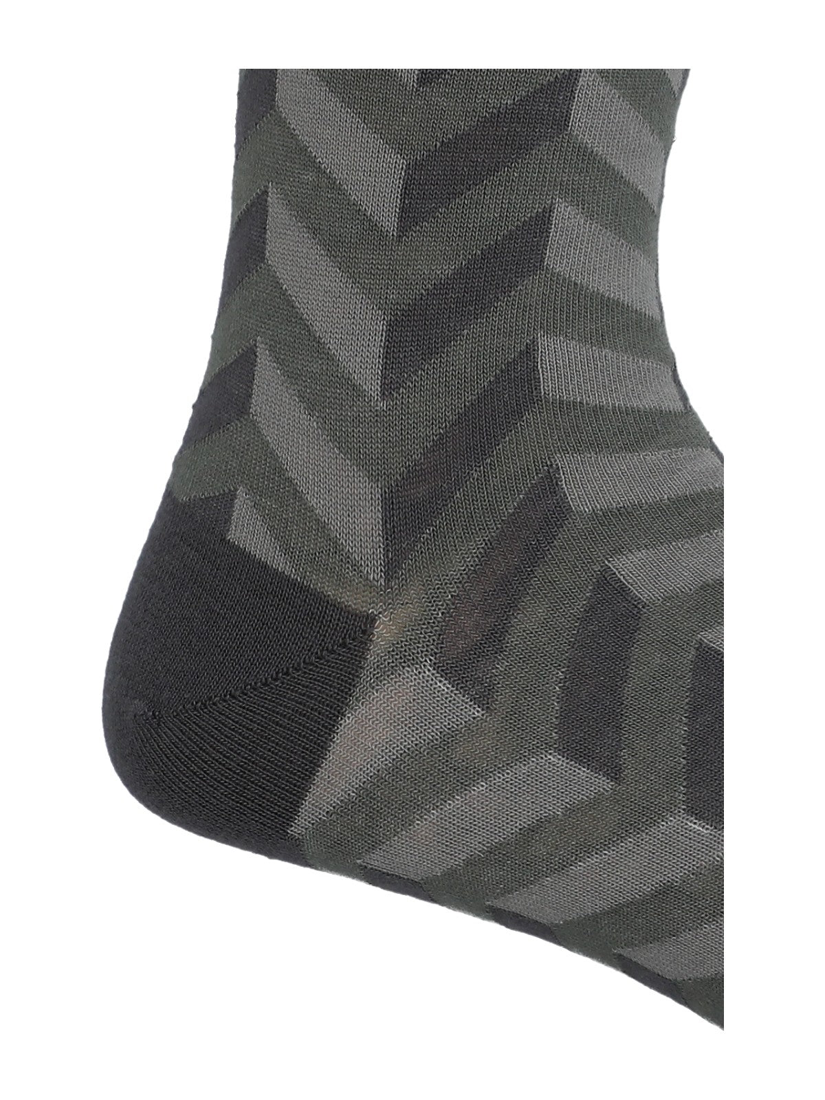 Calcetin Bambú Hombre C Zigzag Gris Rockford