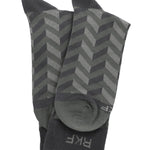 Calcetin Bambú Hombre C Zigzag Gris Rockford