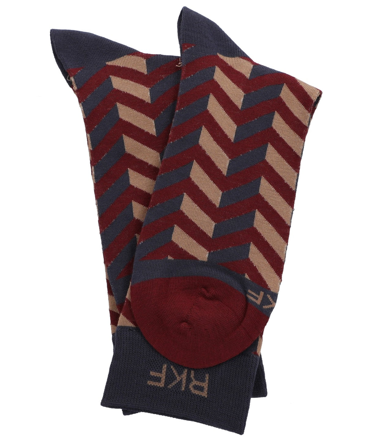 Calcetin Bambú Hombre C Zigzag Multicolor Rockford