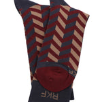 Calcetin Bambú Hombre C Zigzag Multicolor Rockford