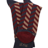 Calcetin Bambú Hombre C Zigzag Multicolor Rockford