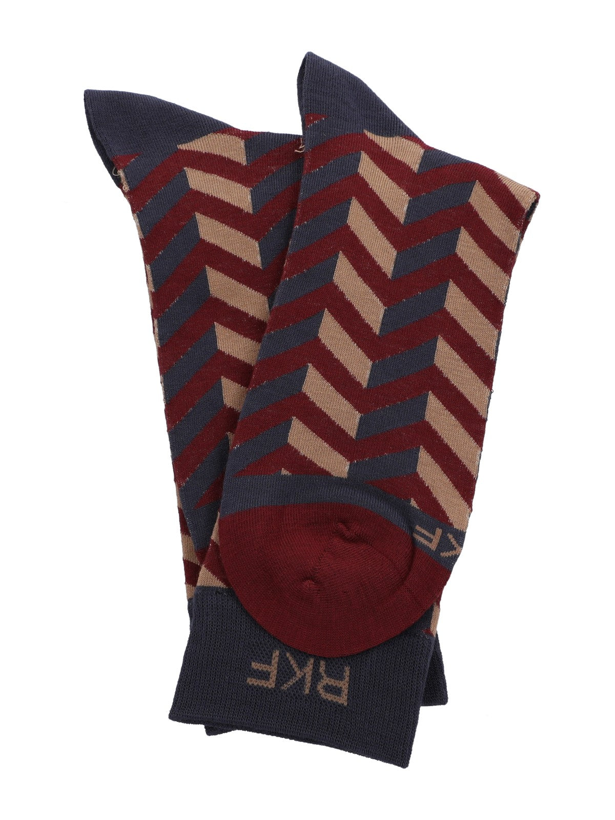 Calcetin Bambú Hombre C Zigzag Multicolor Rockford