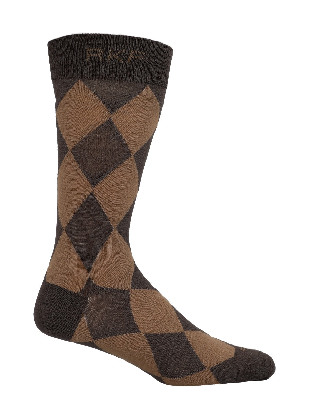 Calcetin Bambú Hombre C Rombos Café Rockford