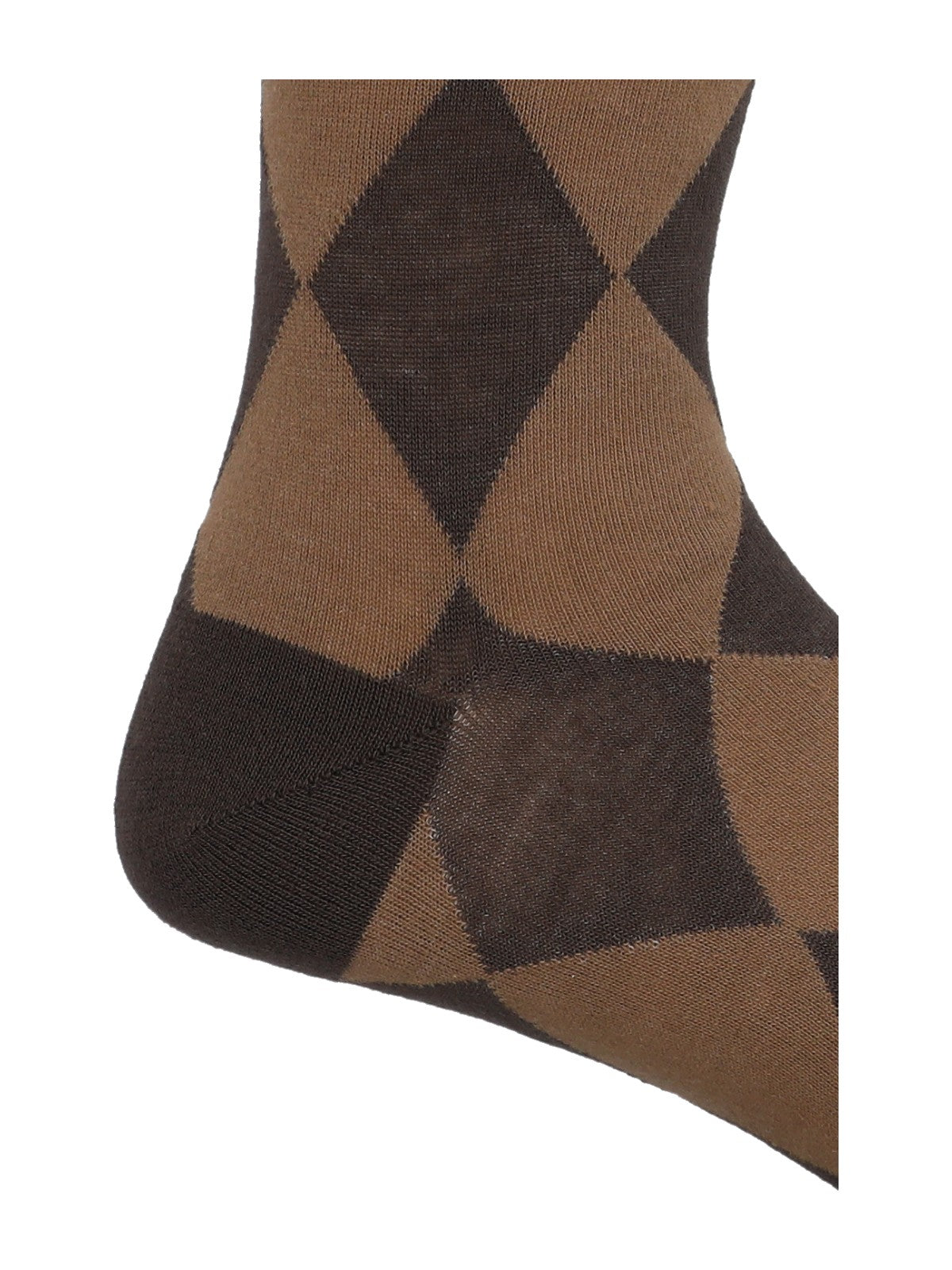 Calcetin Bambú Hombre C Rombos Café Rockford