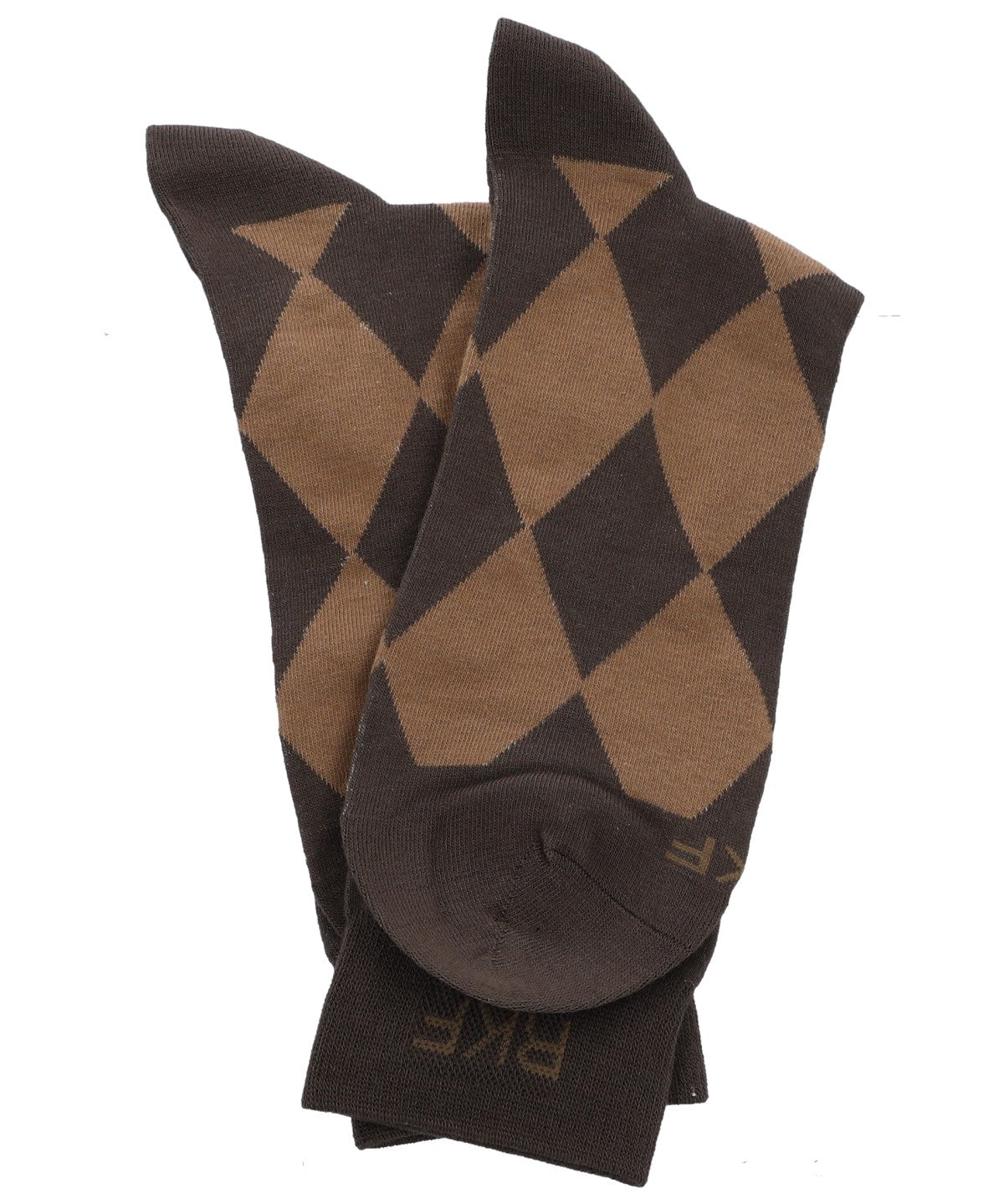 Calcetin Bambú Hombre C Rombos Café Rockford