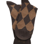 Calcetin Bambú Hombre C Rombos Café Rockford