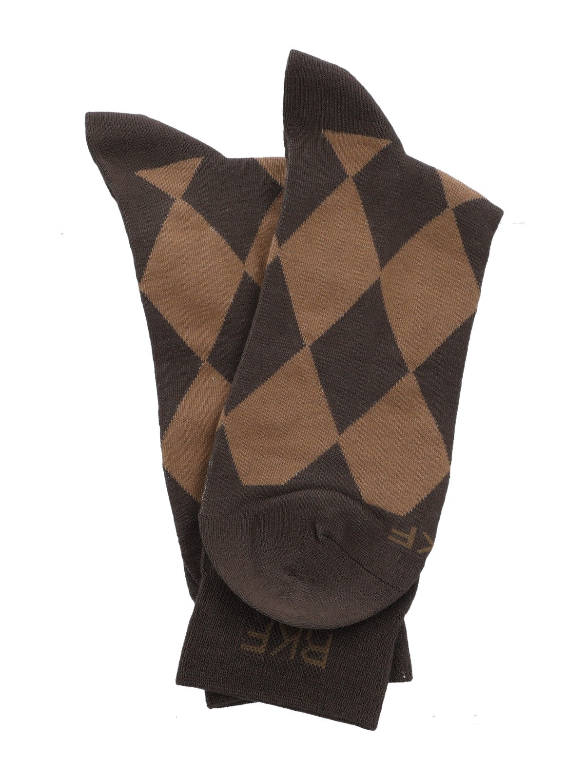Calcetin Bambú Hombre C Rombos Café Rockford