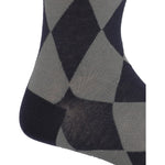 Calcetin Bambú Hombre C Rombos Azul Rockford