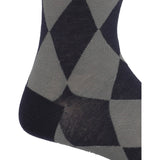 Calcetin Bambú Hombre C Rombos Azul Rockford