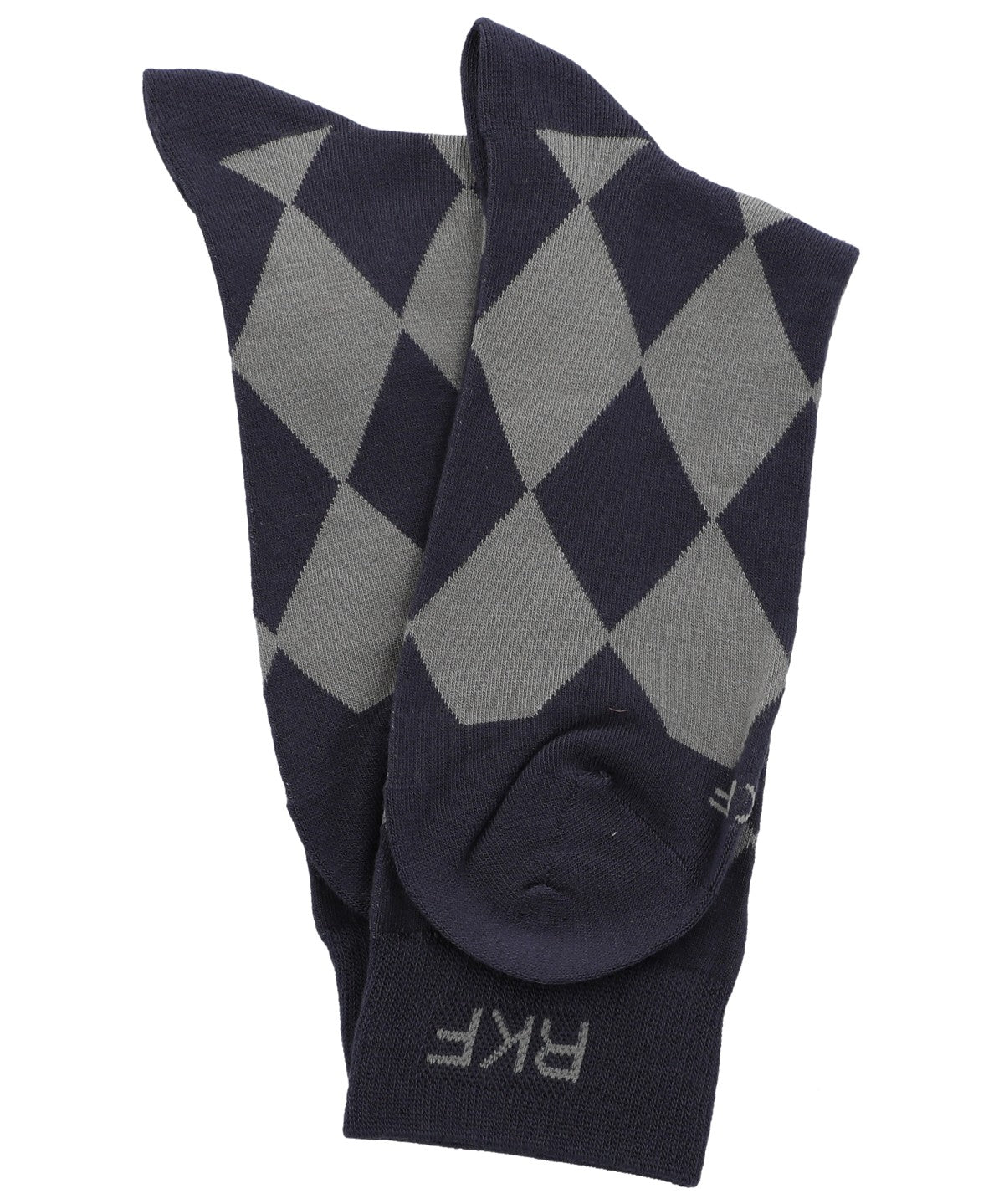 Calcetin Bambú Hombre C Rombos Azul Rockford