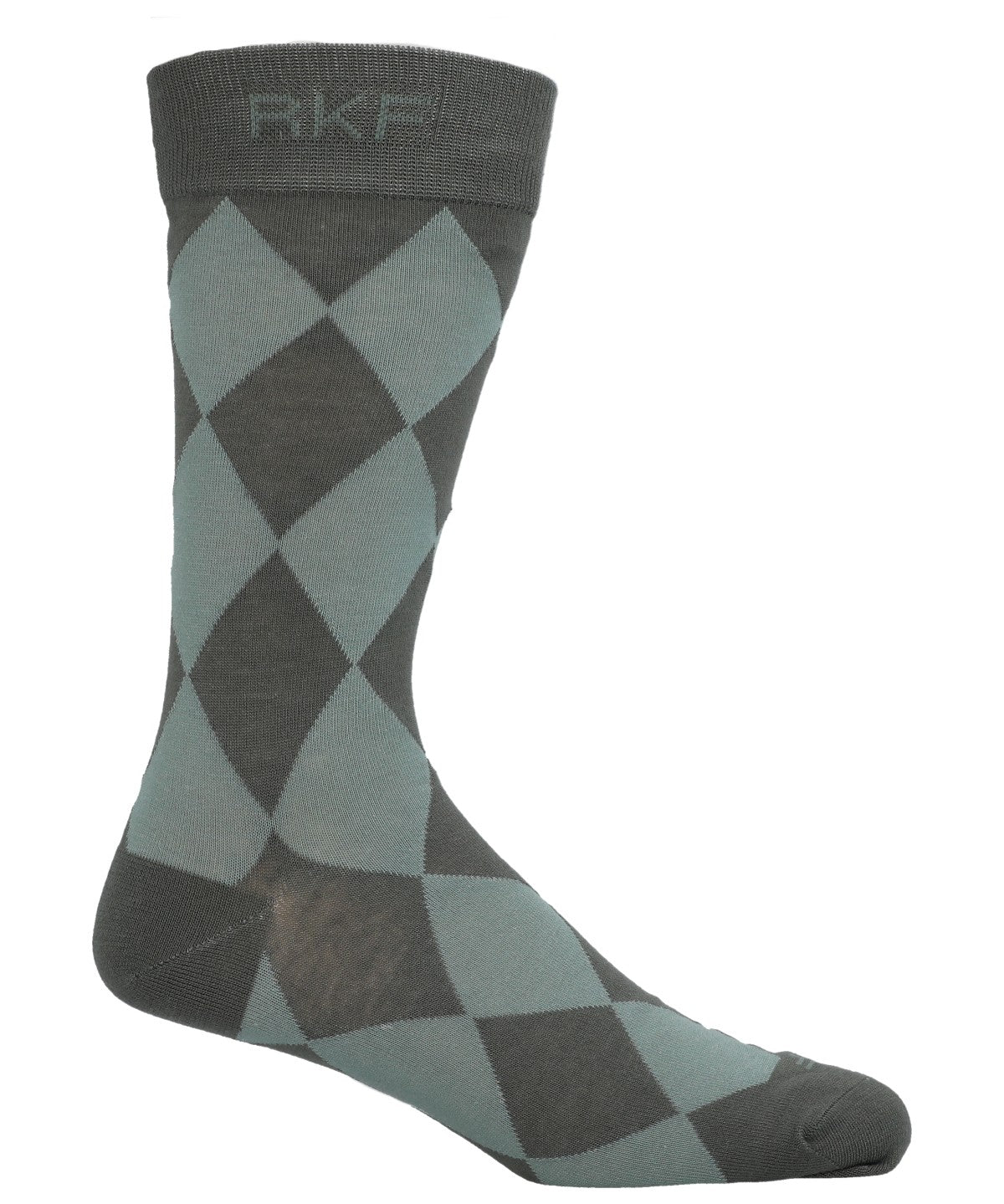 Calcetin Bambú Hombre C Rombos Verde Rockford
