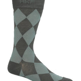 Calcetin Bambú Hombre C Rombos Verde Rockford