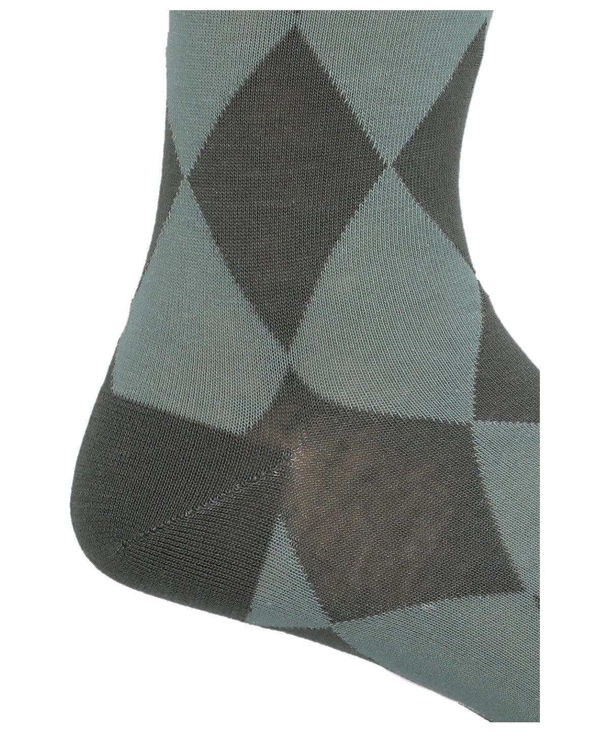 Calcetin Bambú Hombre C Rombos Verde Rockford