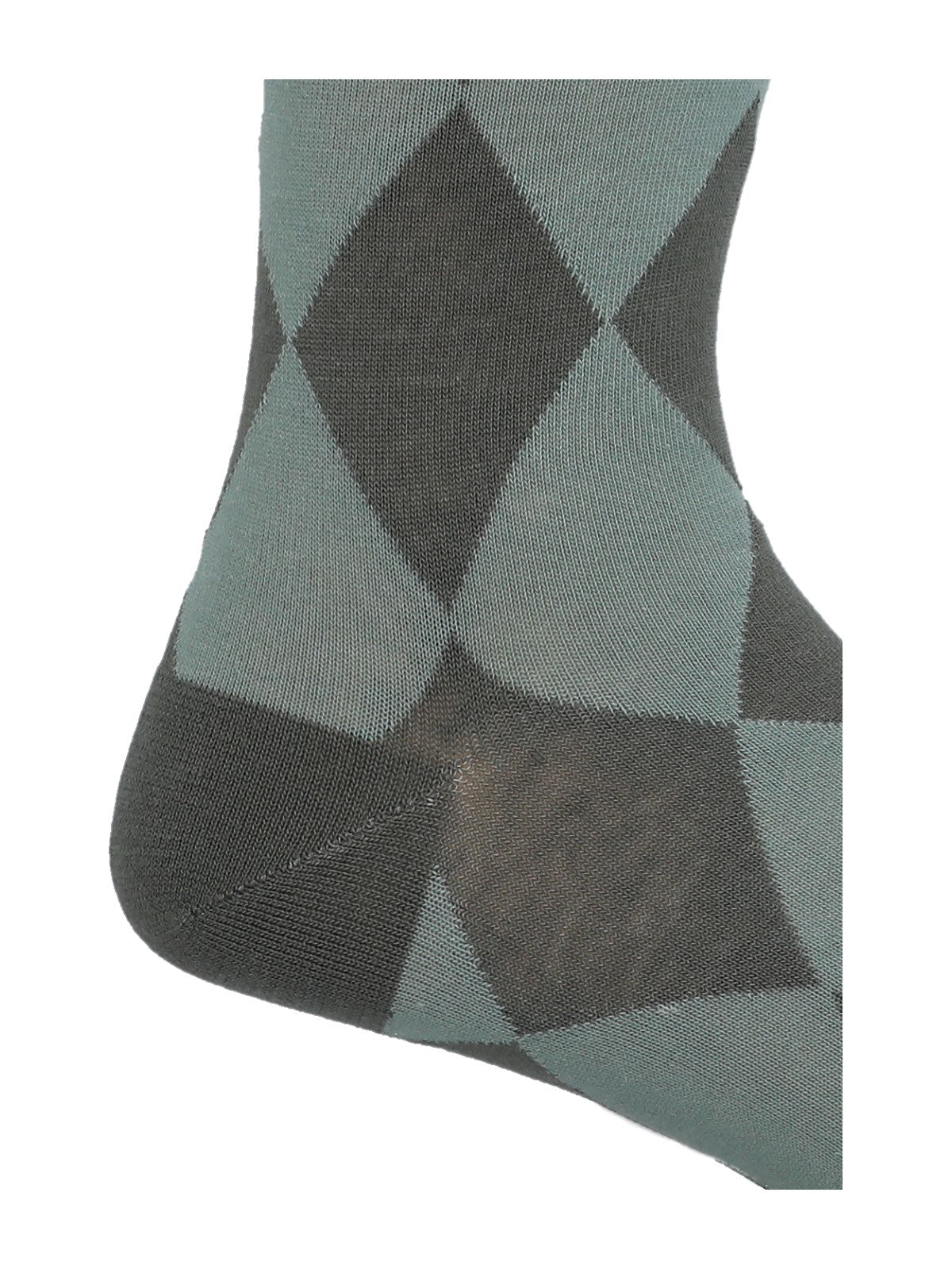 Calcetin Bambú Hombre C Rombos Verde Rockford
