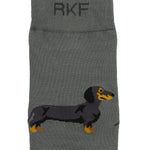 Calcetín Bambú Hombre C Dachshund Verde Rockford