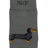 Calcetín Bambú Hombre C Dachshund Verde Rockford