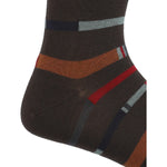 Calcetín Bambú Hombre C Line Stripe Verde Rockford