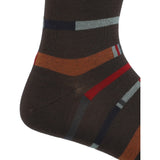 Calcetín Bambú Hombre C Line Stripe Verde Rockford