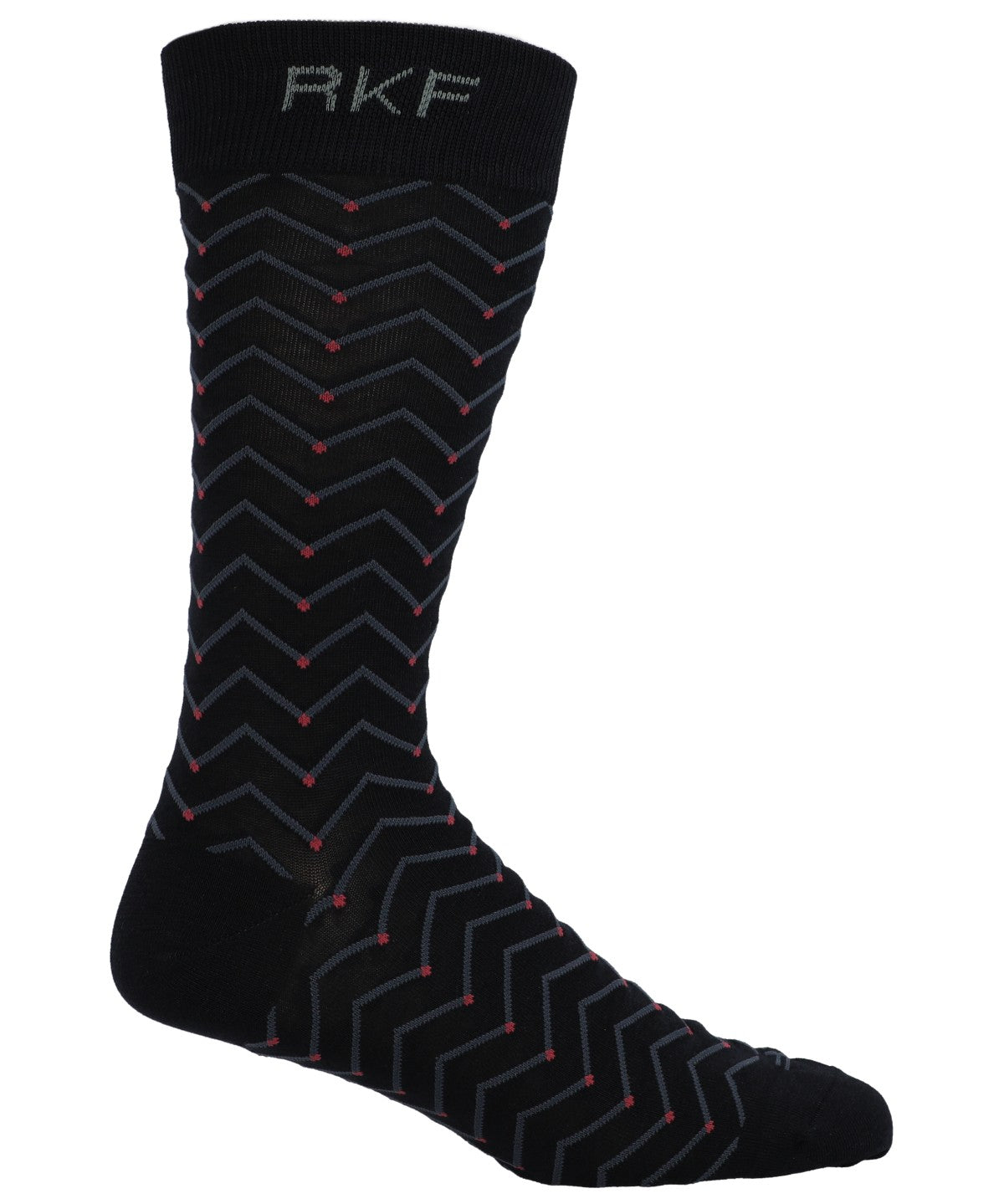 Calcetín Bambú Hombre C Zigzag Dots Azul Rockford