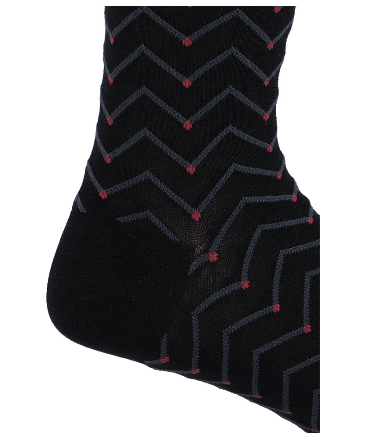 Calcetín Bambú Hombre C Zigzag Dots Azul Rockford