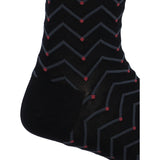 Calcetín Bambú Hombre C Zigzag Dots Azul Rockford