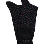 Calcetín Bambú Hombre C Zigzag Dots Azul Rockford