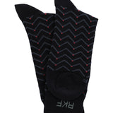 Calcetín Bambú Hombre C Zigzag Dots Azul Rockford