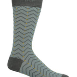 Calcetín Bambú Hombre C Zigzag Dots Verde Rockford