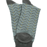 Calcetín Bambú Hombre C Zigzag Dots Verde Rockford