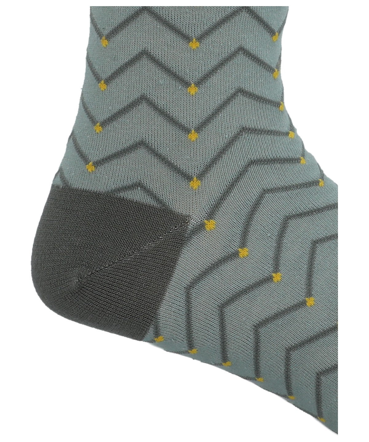 Calcetín Bambú Hombre C Zigzag Dots Verde Rockford