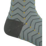 Calcetín Bambú Hombre C Zigzag Dots Verde Rockford