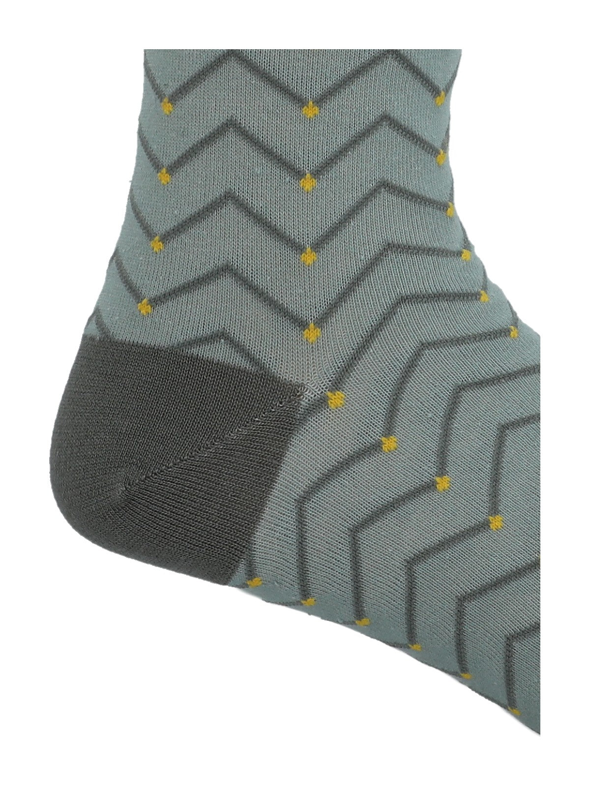 Calcetín Bambú Hombre C Zigzag Dots Verde Rockford