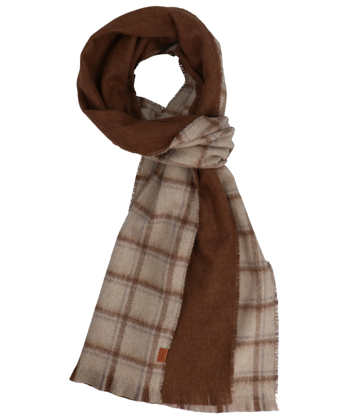 Bufanda Poliéster Reciclado/Lana Hombre Rkf Scarf Double Café Rockford