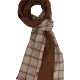 Bufanda Poliéster Reciclado/Lana Hombre Rkf Scarf Double Café Rockford