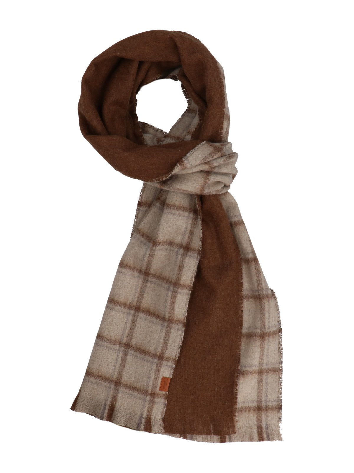 Bufanda Poliéster Reciclado/Lana Hombre Rkf Scarf Double Café Rockford